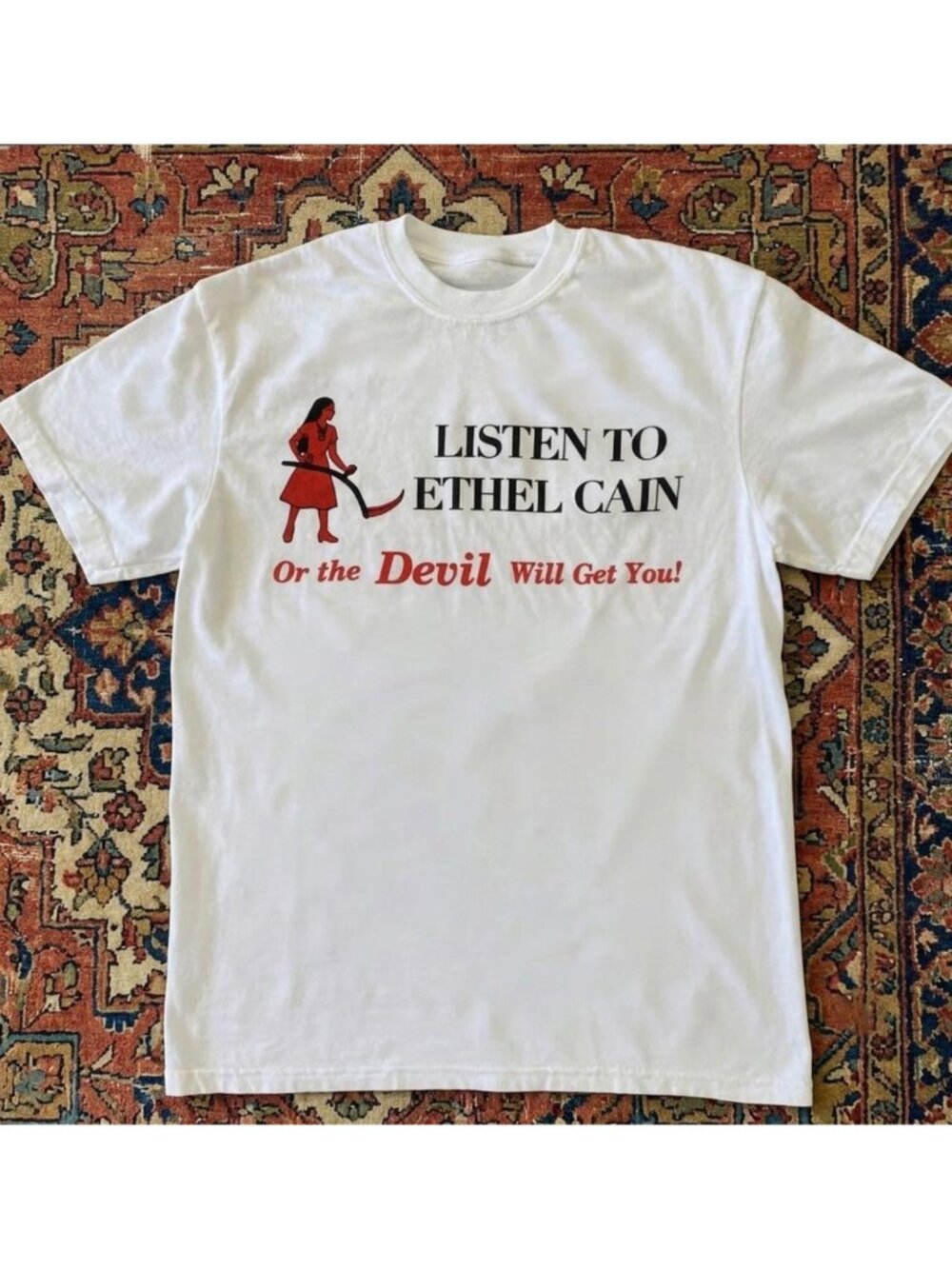 Listen to Ethel Cain white band t-shirt